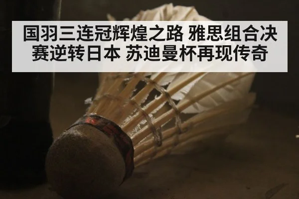 国羽三连冠辉煌之路 雅思组合决赛逆转日本 苏迪曼杯再现传奇